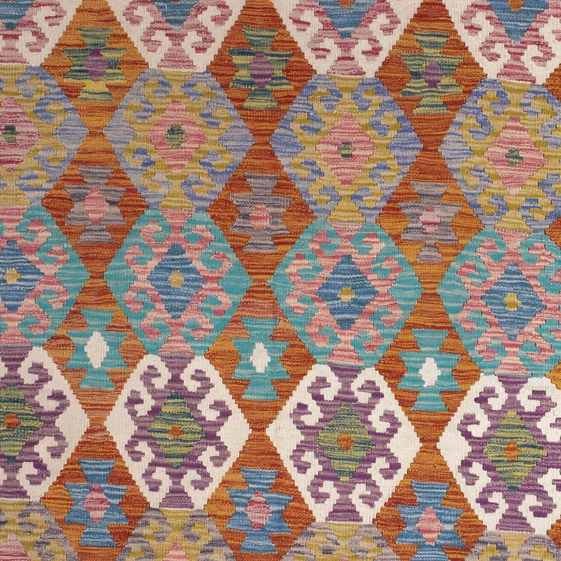 Kelim Maimene Teppich 198x256cm - mehrfarbig