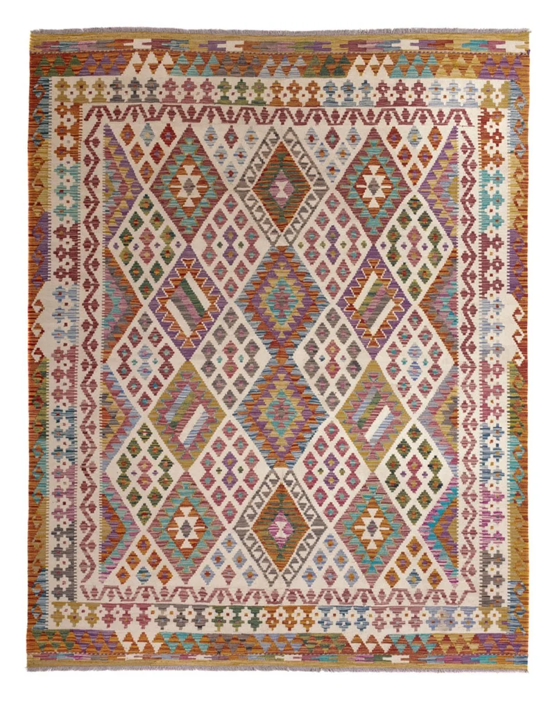 Kelim Maimene Teppich 201x243cm - mehrfarbig