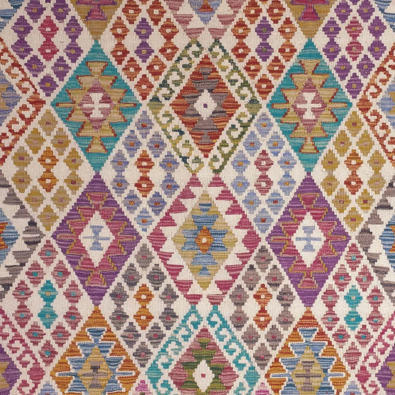 Kelim Maimene Teppich 204x246cm - mehrfarbig