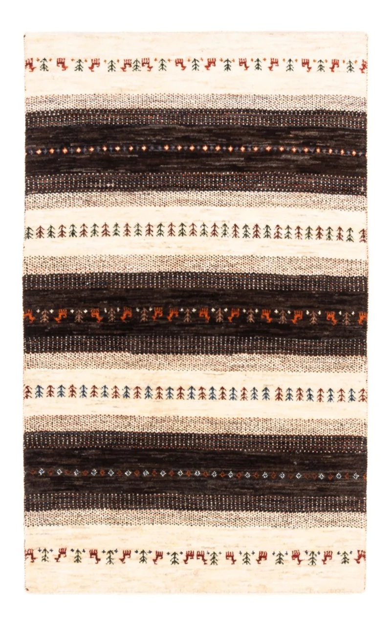 Loribaft Teppich Perser 81x128cm - Orientteppich - grau