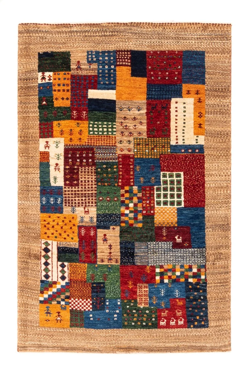Loribaft Teppich Perser 82x123cm - Orientteppich - mehrfarbig