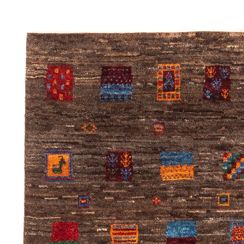 Loribaft Teppich Perser 82x119cm - Orientteppich - grau