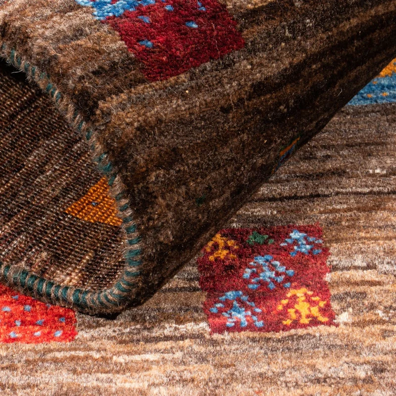 Loribaft Teppich Perser 82x119cm - Orientteppich - grau