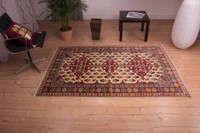 Schirwan Teppich 133x200cm - Orientteppich - rot