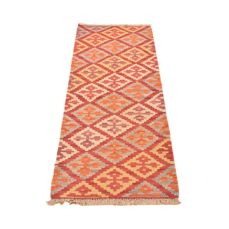 Kelim Fars Teppich 58x201cm - mehrfarbig