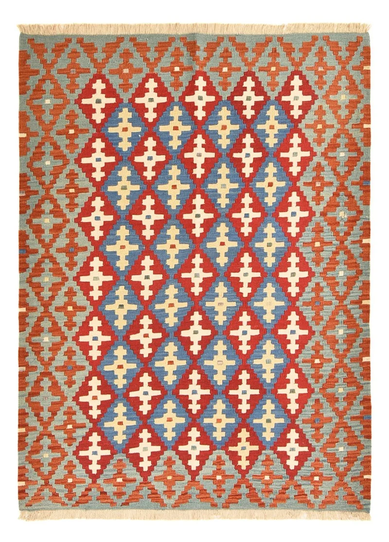 Kelim Fars Teppich 153x196cm - mehrfarbig