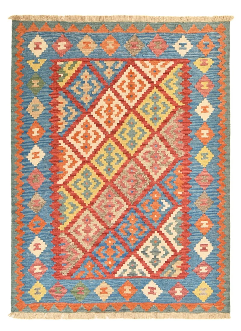Kelim Fars Teppich 157x203cm - mehrfarbig