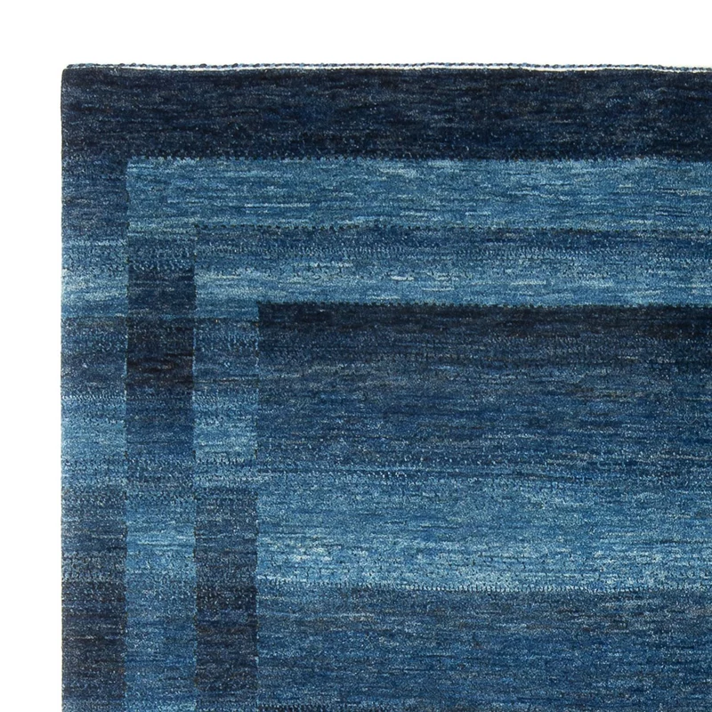 Gabbeh Teppich - Loribaft Perser - 186 x 225 cm - seeblau