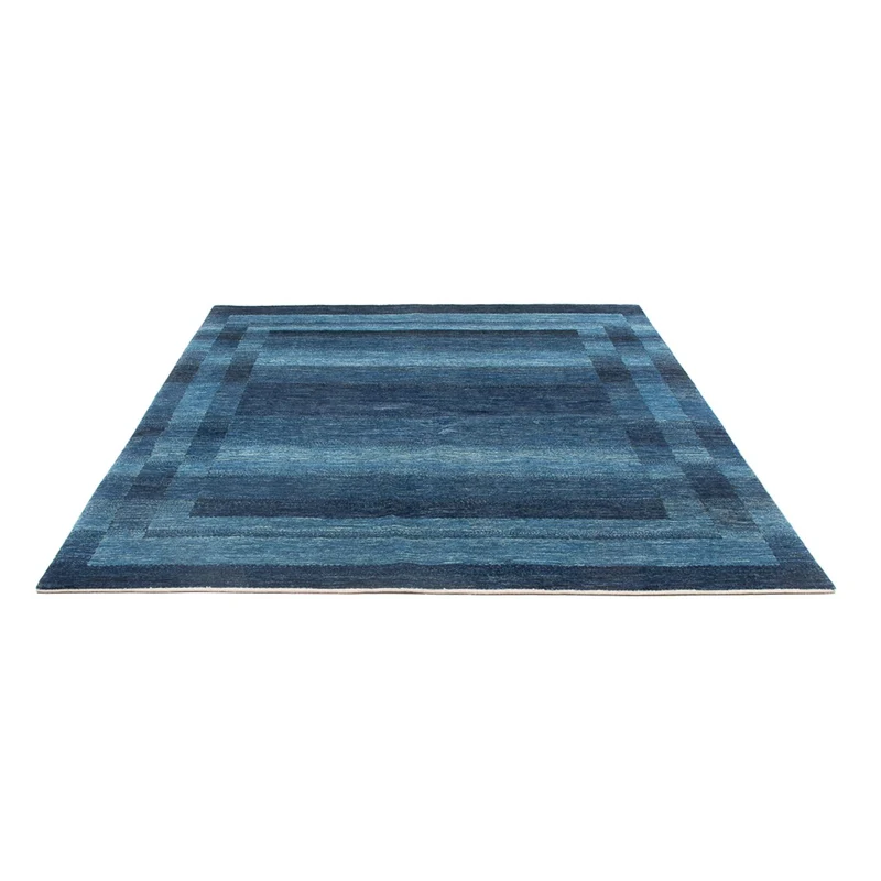 Gabbeh Teppich - Loribaft Perser - 186 x 225 cm - seeblau