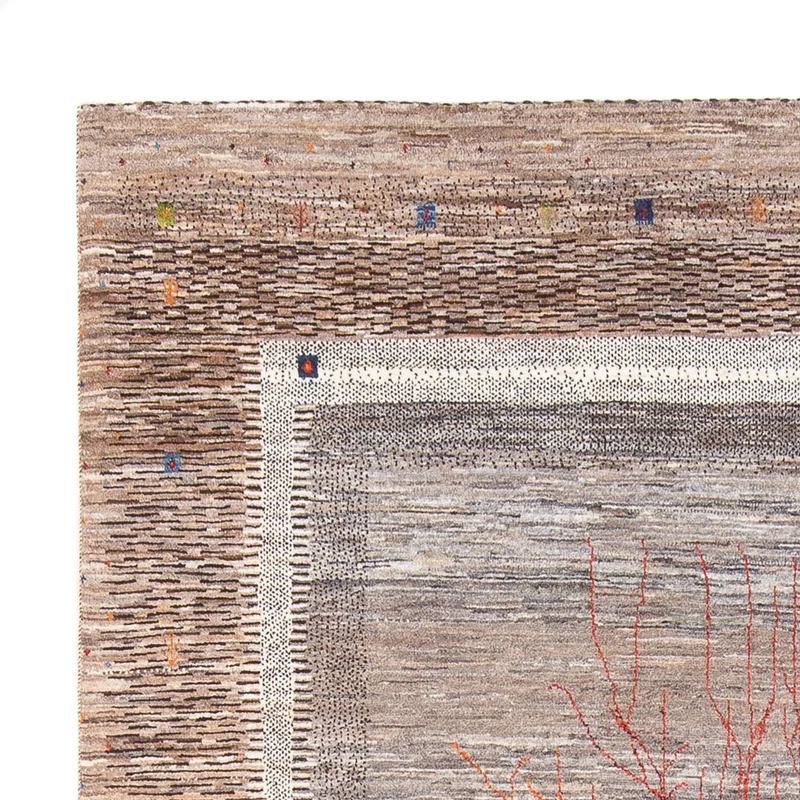 Gabbeh Teppich - Loribaft Perser - 212 x 306 cm - mehrfarbig