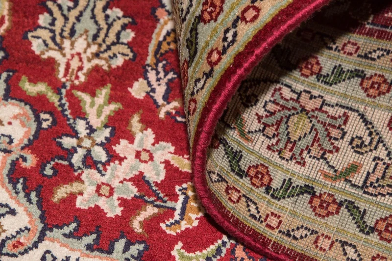Kaschmir Seide Teppich 80x120cm - Orientteppich - rot