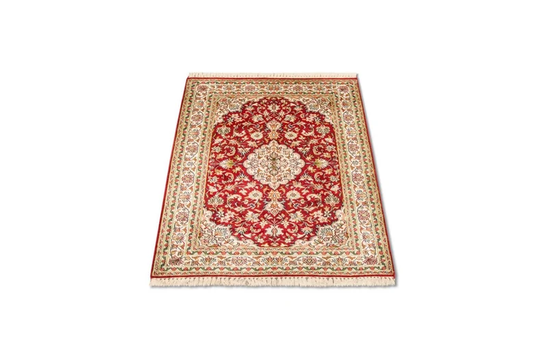 Kaschmir Seide Teppich 80x120cm - Orientteppich - rot