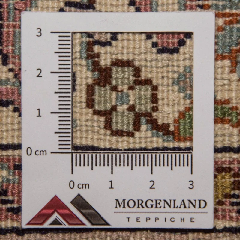 Kaschmir Seide Teppich 79x192cm - Orientteppich - beige