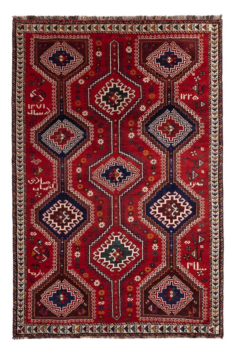 Ghashghai Teppich 170x249cm - Perserteppich - rot