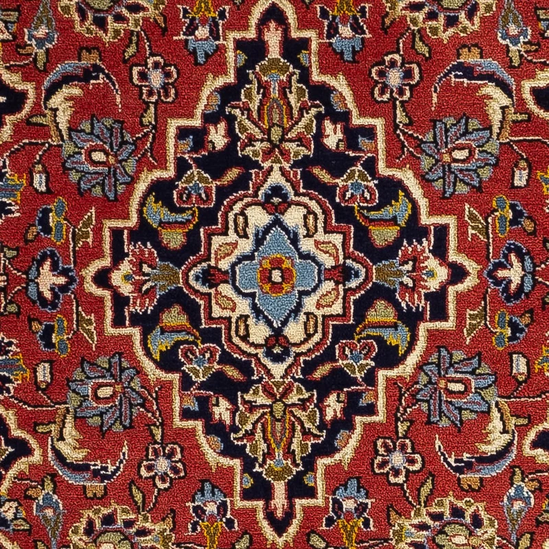 Keshan Teppich 69x111cm - Perserteppich - dunkelgrau