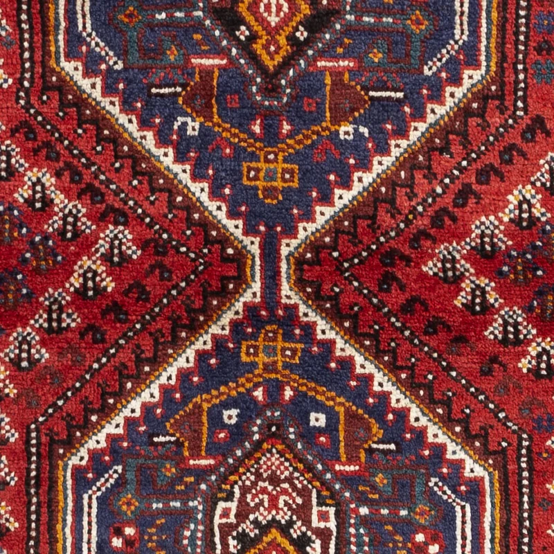 Ghashghai Teppich 85x137cm - Perserteppich - dunkelrot