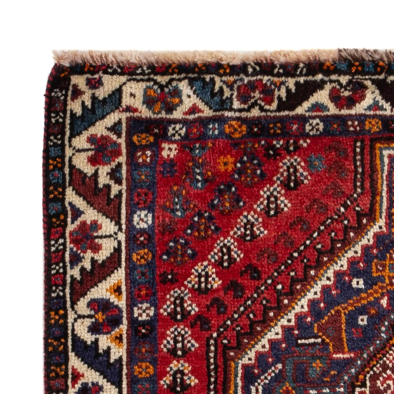 Ghashghai Teppich 85x137cm - Perserteppich - dunkelrot