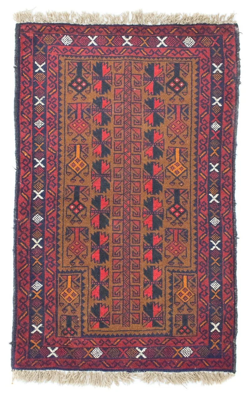 Belutsch Teppich 86x140cm - Orientteppich - braun