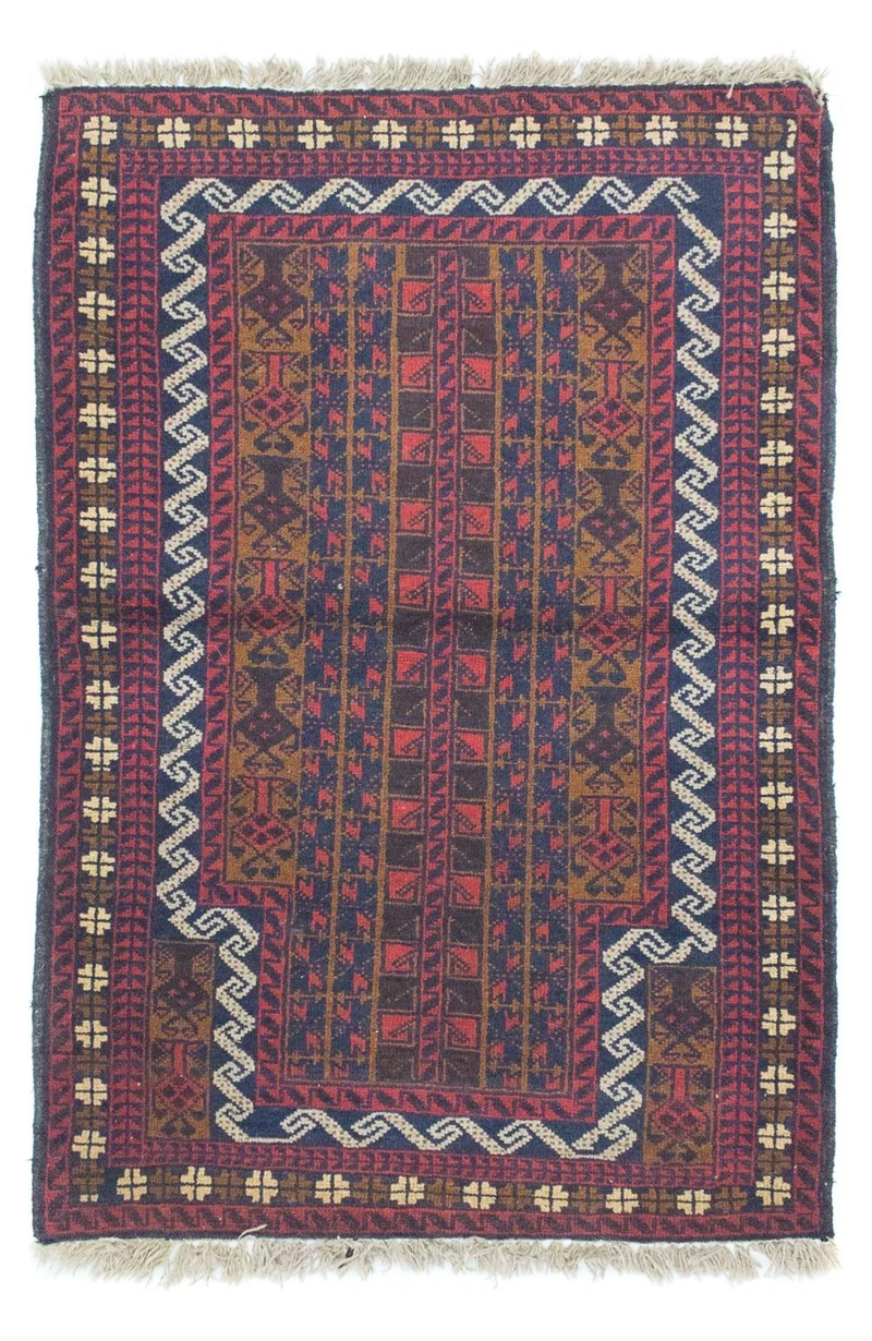 Belutsch Teppich 88x132cm - Orientteppich - braun