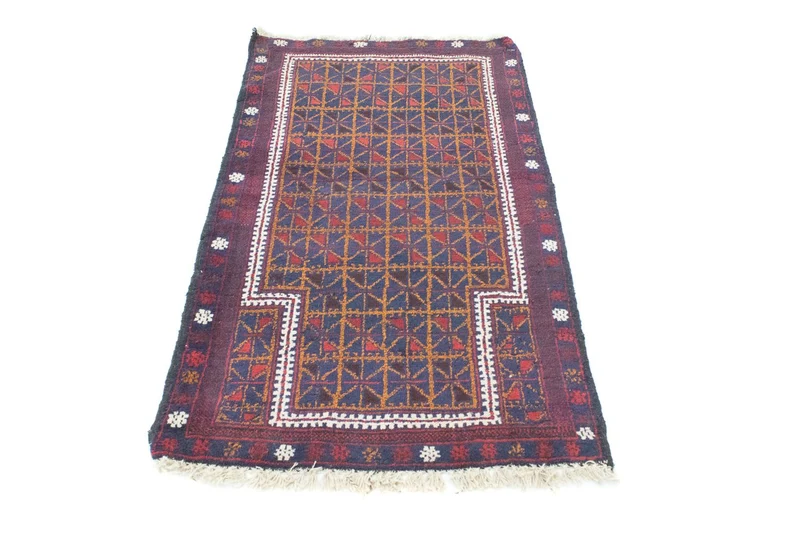 Belutsch Teppich 84x137cm - Orientteppich - braun