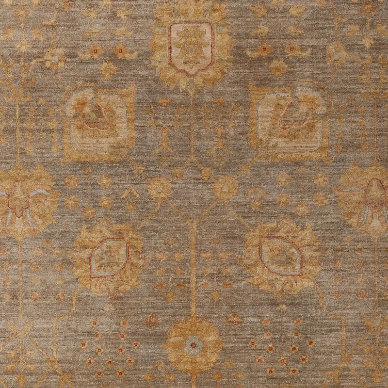 Ziegler Modern Teppich 204x300cm - Orientteppich - dunkelbeige
