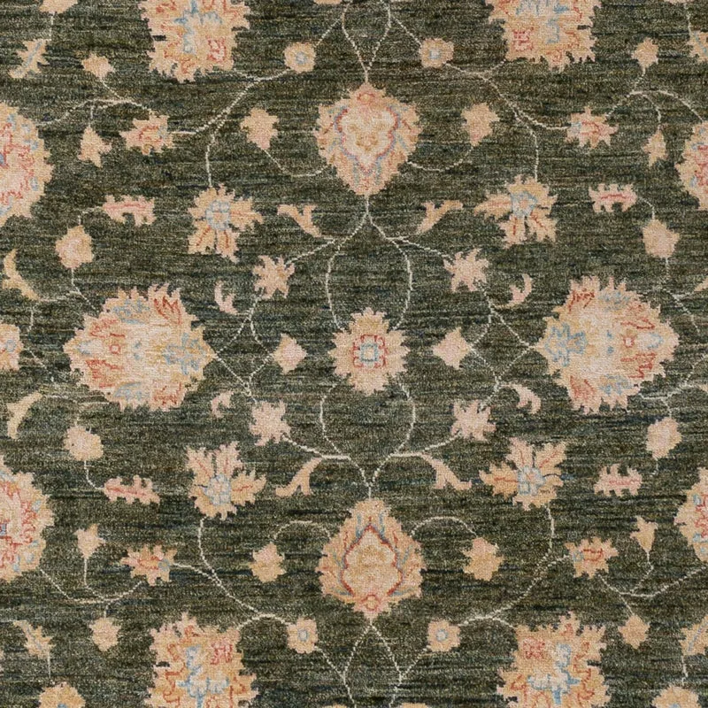 Ziegler Teppich 201x294cm - Orientteppich - dunkelgrün