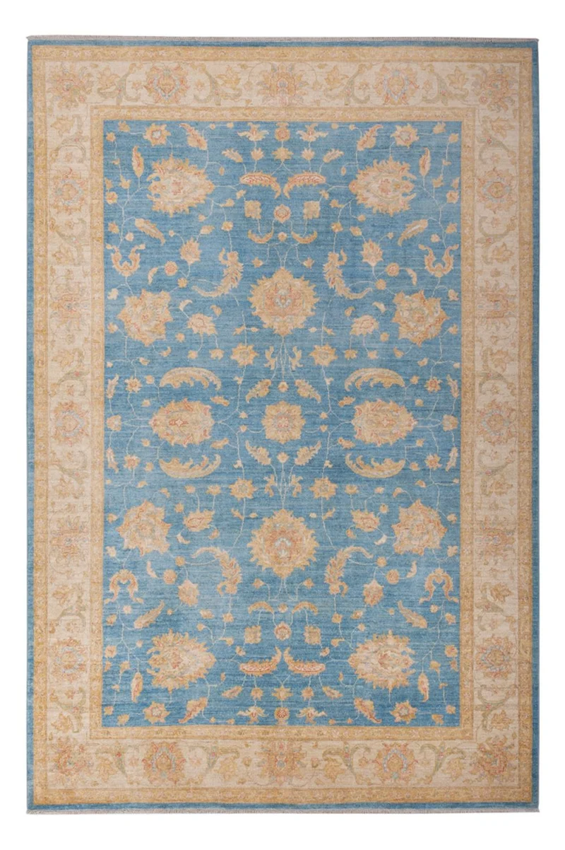 Ziegler Teppich 207x303cm - Orientteppich - blau