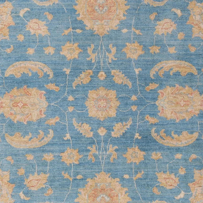 Ziegler Teppich 207x303cm - Orientteppich - blau