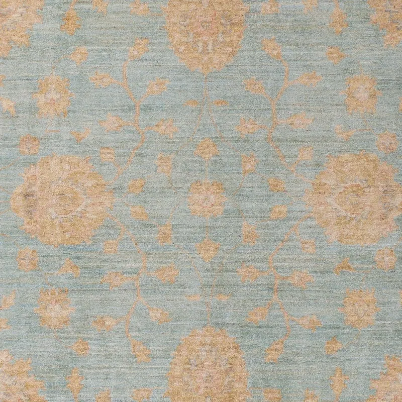 Ziegler Teppich 209x298cm - Orientteppich - hellblau