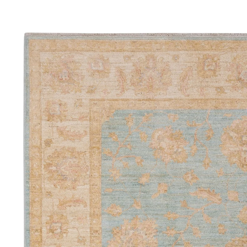 Ziegler Teppich 209x298cm - Orientteppich - hellblau