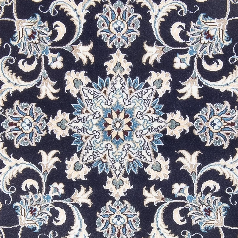 Perserteppich - Nain rund - 150 x 150 cm - dunkelblau