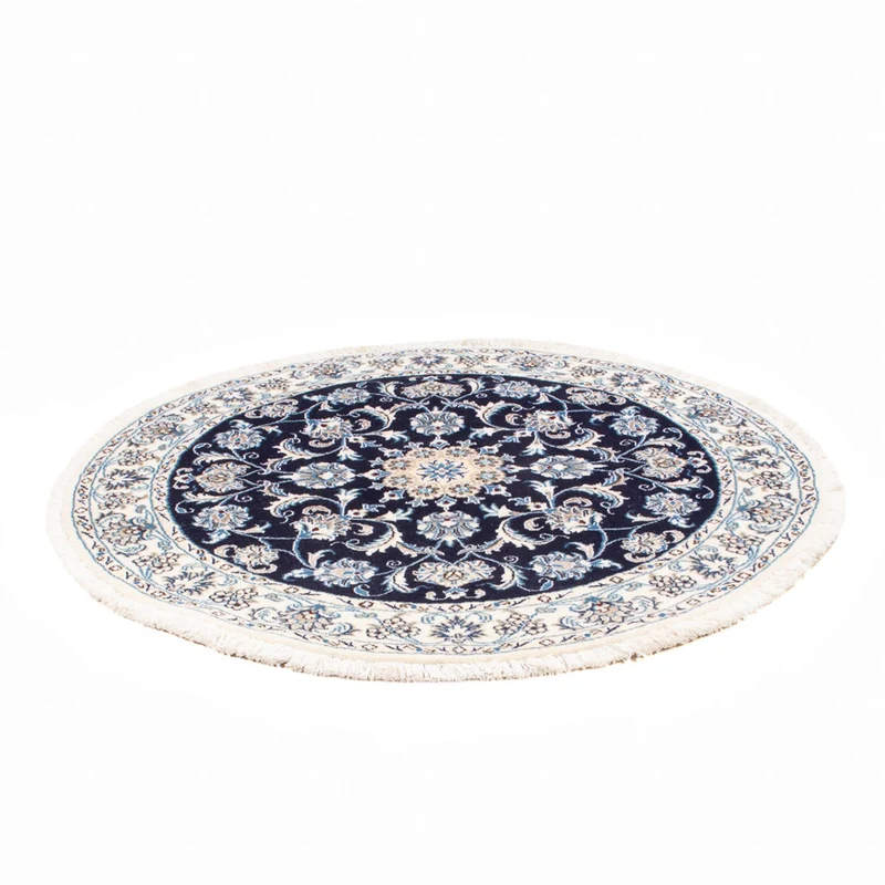 Perserteppich - Nain rund - 150 x 150 cm - dunkelblau