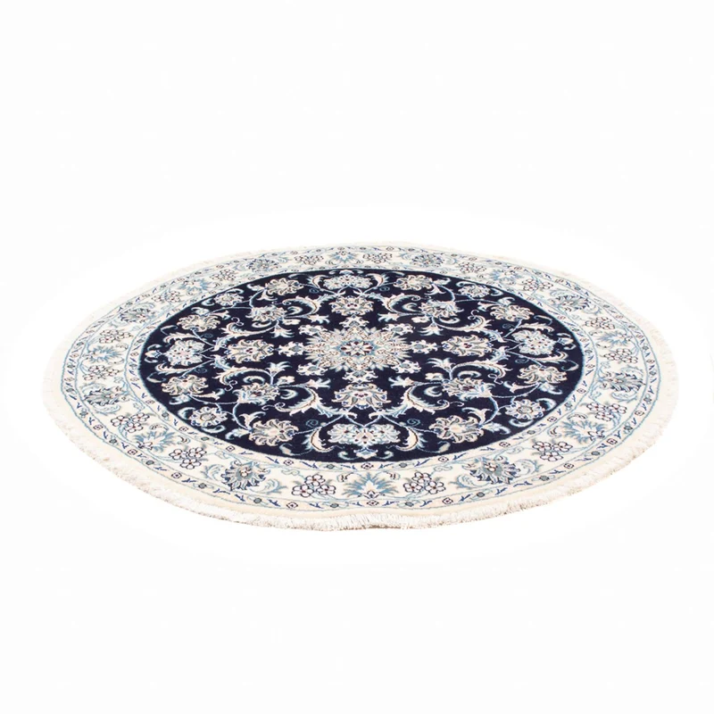 Perserteppich - Nain rund - 150 x 150 cm - dunkelblau