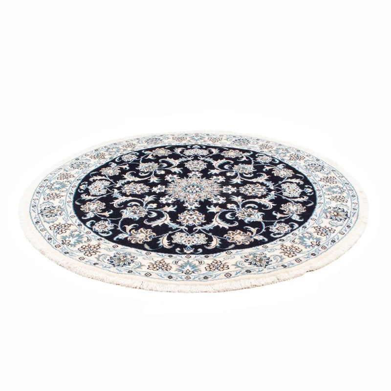 Perserteppich - Nain rund - 150 x 150 cm - dunkelblau