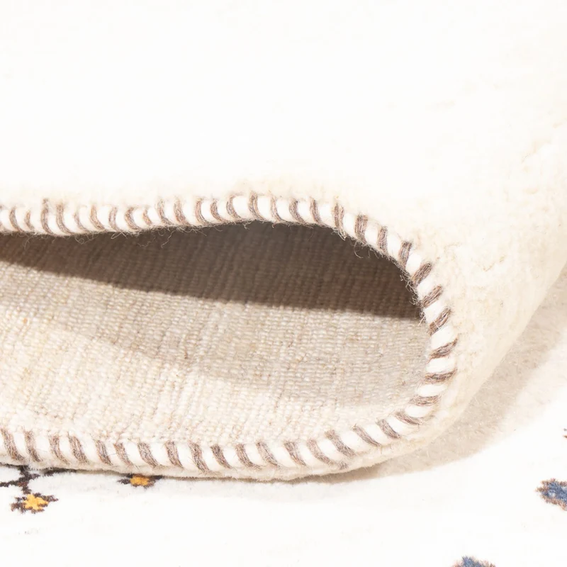 Gabbeh Teppich - Loribaft Perser - 166 x 233 cm - weiß
