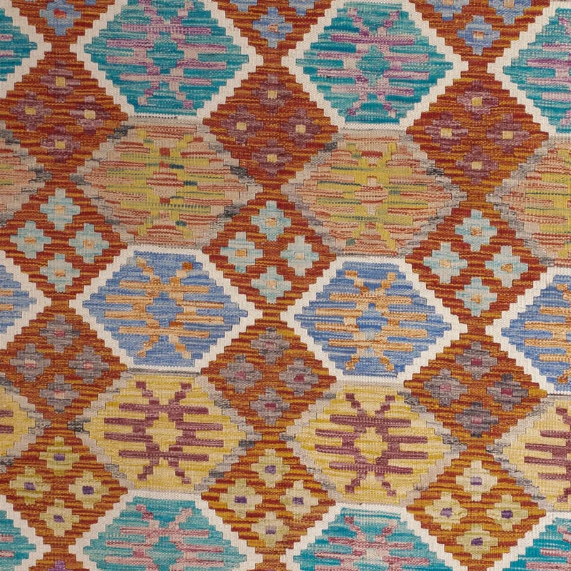 Kelim Maimene Teppich 201x247cm - mehrfarbig