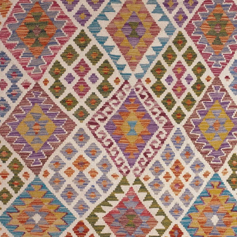 Kelim Maimene Teppich 170x236cm - mehrfarbig