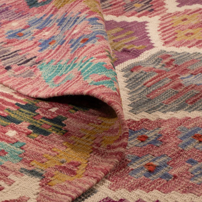 Kelim Maimene Teppich 177x254cm - mehrfarbig