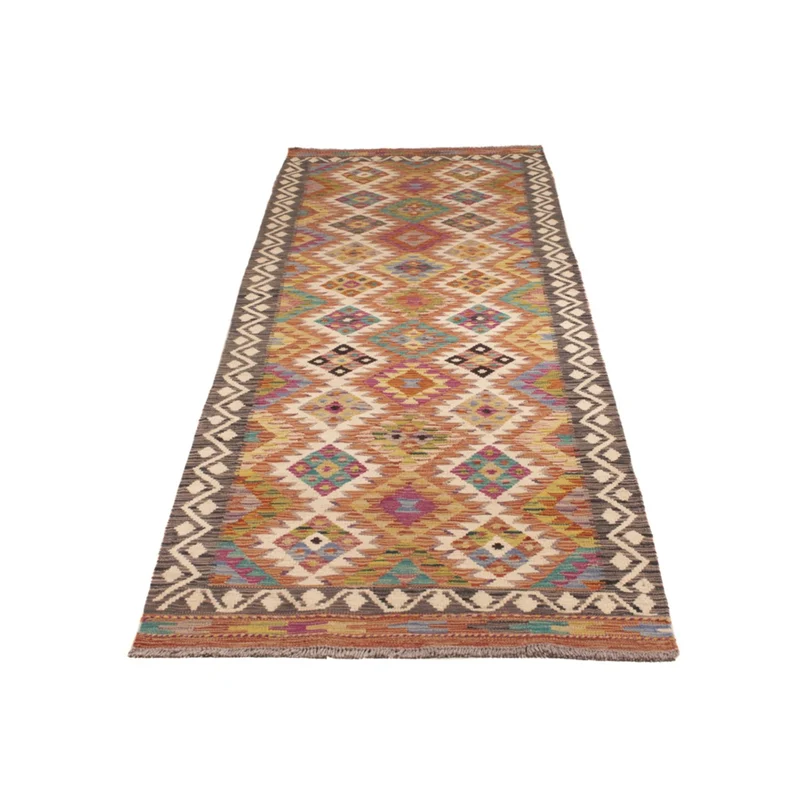 Kelim Maimene Teppich 85x295cm - mehrfarbig