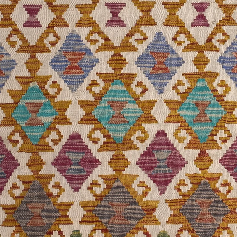 Kelim Maimene Teppich 81x301cm - mehrfarbig
