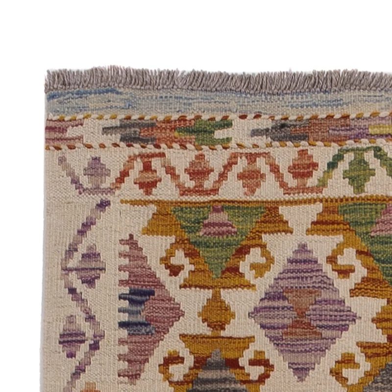 Kelim Maimene Teppich 81x301cm - mehrfarbig