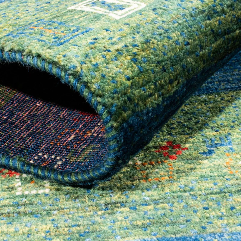 Loribaft Teppich Perser 85x130cm - Orientteppich - blau