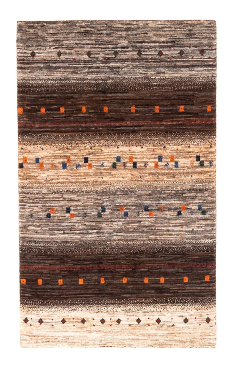 Loribaft Teppich Perser 84x134cm - Orientteppich - grau