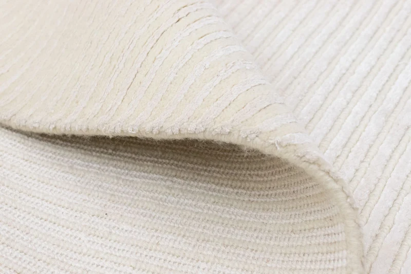 Nepal Teppich 121x178cm - Wollteppich - beige