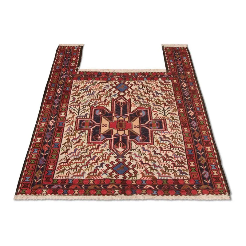 Kelim Seide Teppich 95x99cm - beige