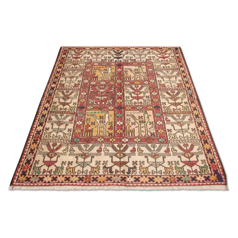 Kelim Seide Teppich 75x97cm - rot