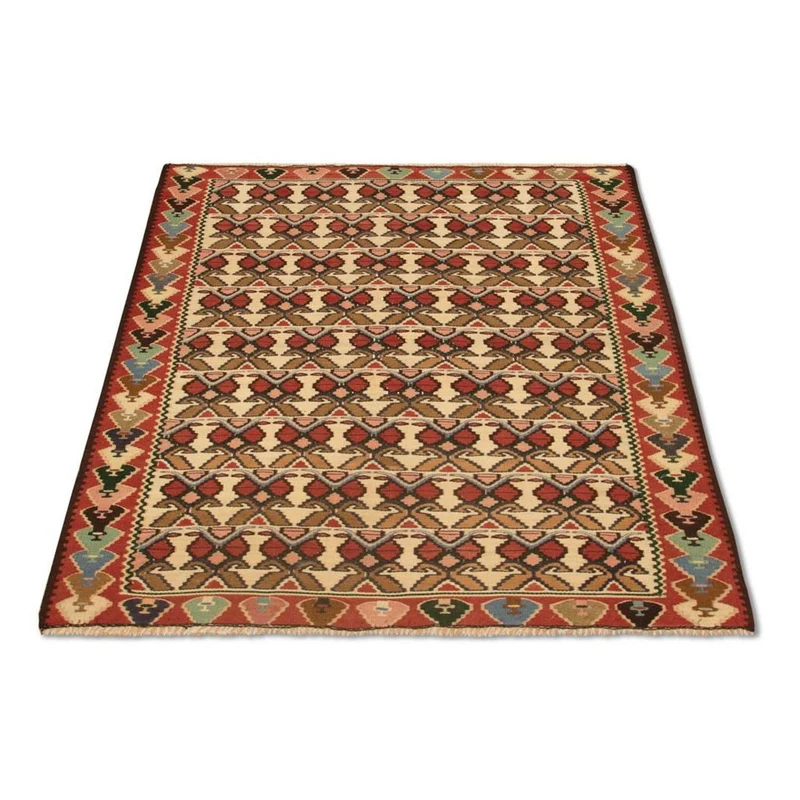 Kelim Teppich Old 119x143cm - beige
