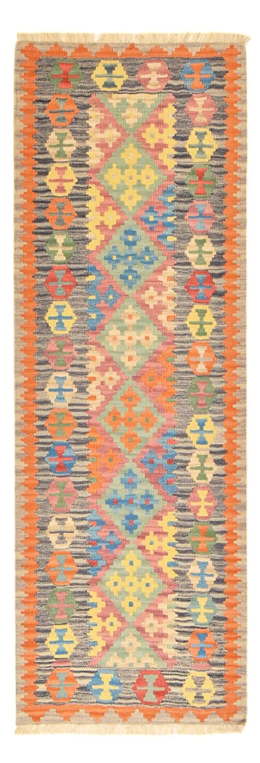 Kelim Fars Teppich 84x237cm - mehrfarbig