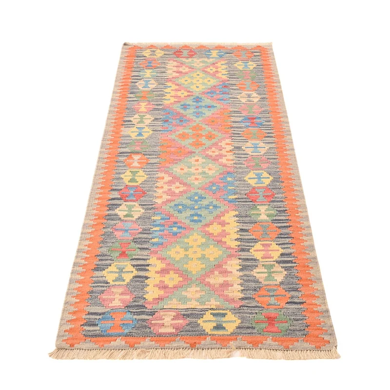 Kelim Fars Teppich 84x237cm - mehrfarbig