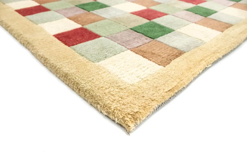 Nepal Teppich 163x229cm - Wollteppich - bunt